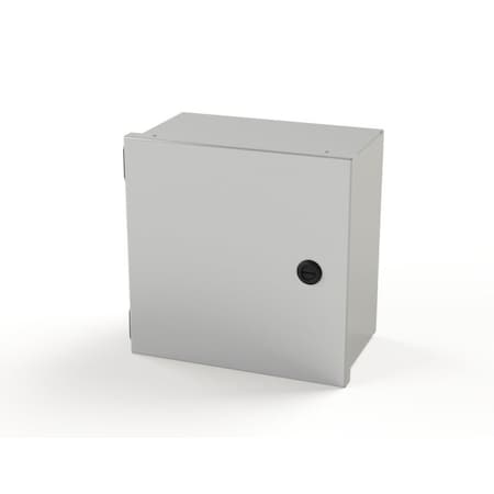 Saginaw Control & Engineering 1/4 Turn Latch Electrical Enclosures, 10 in H, 6 in D, 10 in W, NEMA 1, Carbon Steel SCE-10N1006LP
